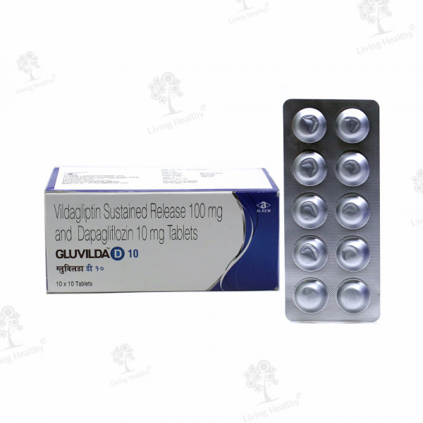 GLUVILDA D 10/100 MG TAB  (10 TAB)