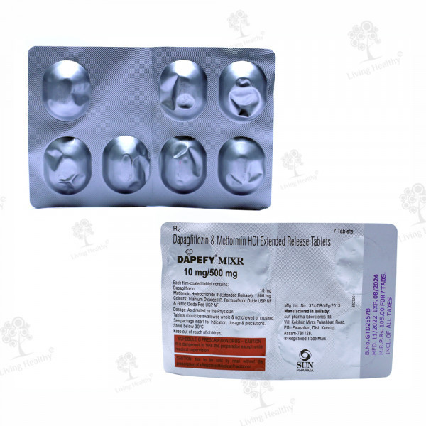 DAPEFY M XR 10/500 MG TAB (7TAB)