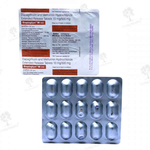 DAPAGLYN M 500 MG TAB (15TAB)