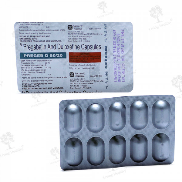 PREGEB D 50/20 MG CAP  (10 CAP)