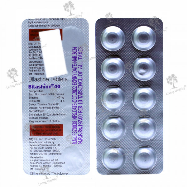 BILASHINE 40 MG TAB  (10 TAB)