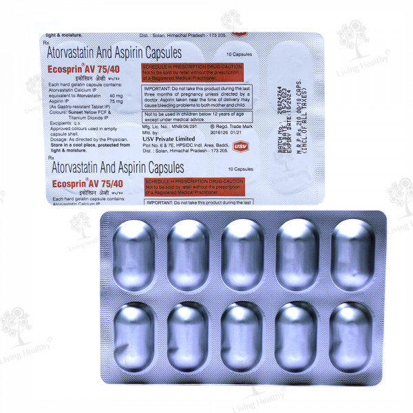 ECOSPRIN AV 75/40 MG CAP  (10 CAP)