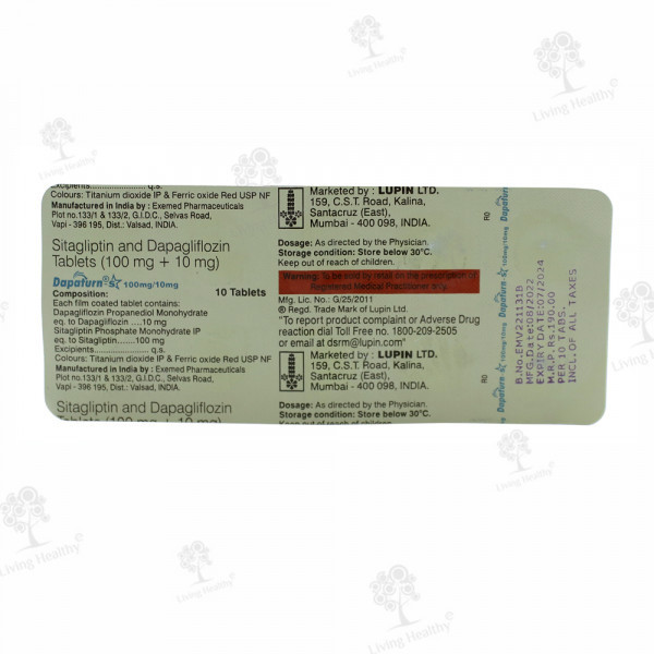 DAPATURN S 10/100 MG TAB  (10 TAB)