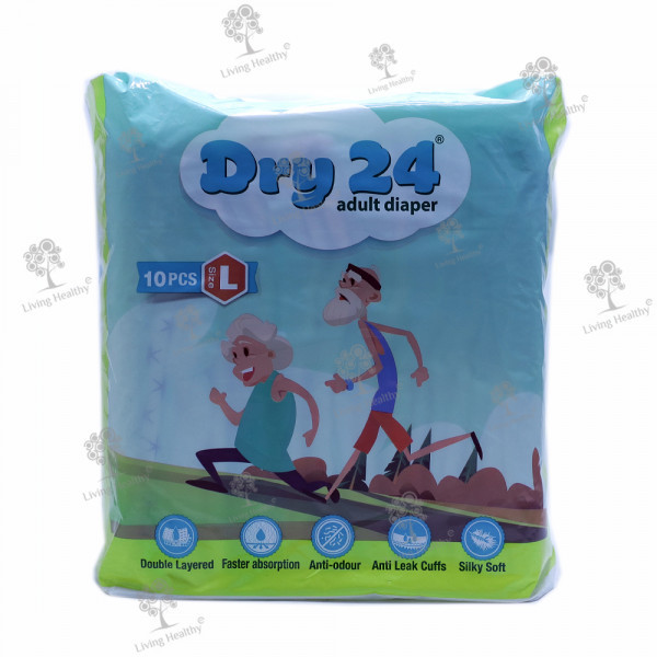 ADULT DIAPER (DRY 24)(L)  (10 PCS)