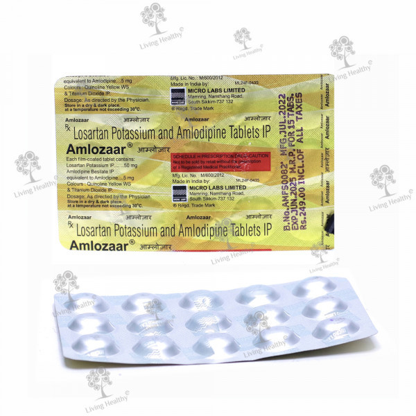 AMLOZAAR 50 MG TAB  (15TAB)