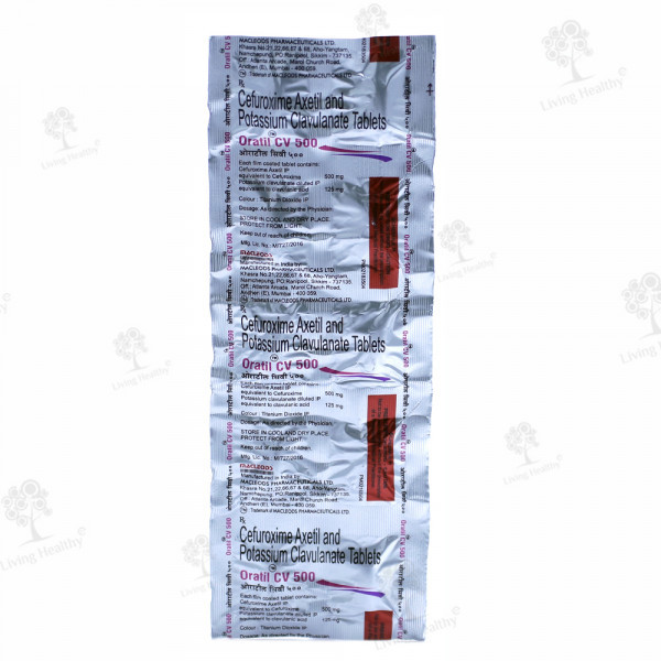 ORATIL CV 500 MG TAB  (10TAB)