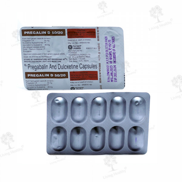 PREGALIN D 50/20 MG CAP  (10 CAP)