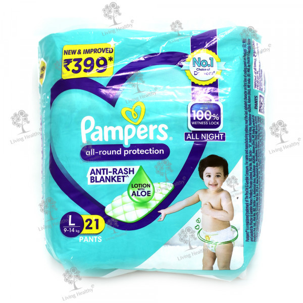 PAMPERS BABY PANT (L) (21 PCS)