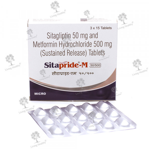 SITAPRIDE M 50/500 MG  (15 TAB)