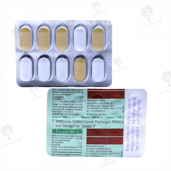 GEMER DS 1 MG TAB(10 TAB)