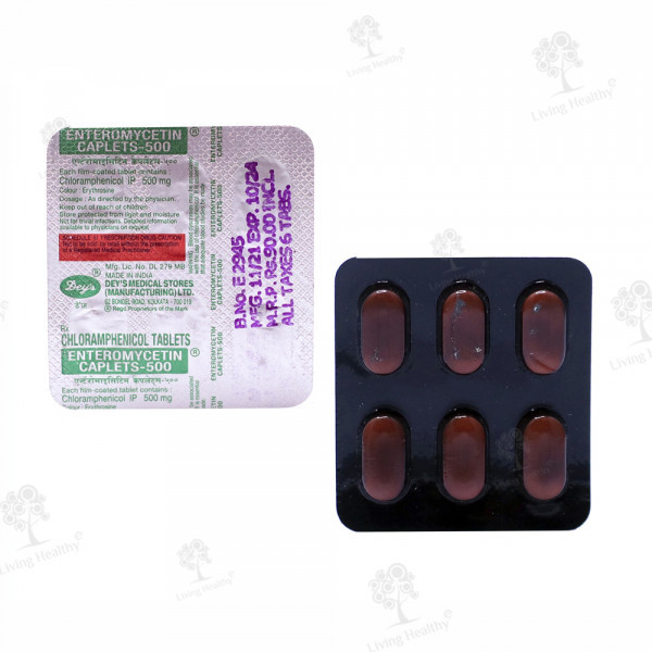 ENTEROMYCETIN 500 MG TAB (6 TAB)