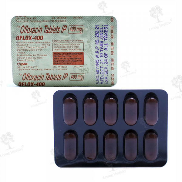 OFLOX 400 MG TAB (10 TAB)