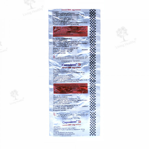 CEPODEM DT 100 MG TAB (10TAB)